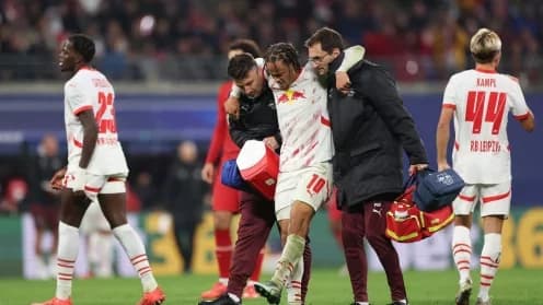 RB Leipzig's Xavi Simons Out with Ankle Injury